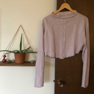 Cropped Lilac Sweater